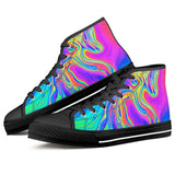 Drip - Black High Top Canvas Shoes