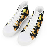 Alien Invasion - White High Top Canvas Shoes