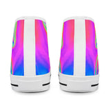 Drip - White High Top Canvas Shoes