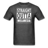 Straight Outta Melanesia Unisex Tee - heather black