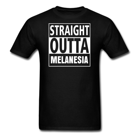 Straight Outta Melanesia Unisex Tee - black