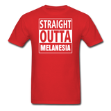 Straight Outta Melanesia Unisex Tee - red