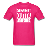 MFD Straight Outta Aotearoa Tee - fuchsia