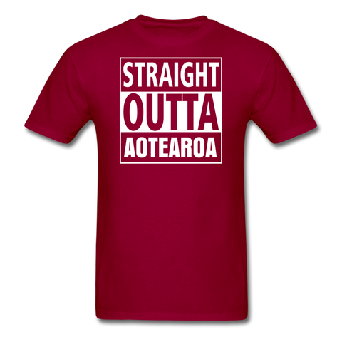 MFD Straight Outta Aotearoa Tee - dark red