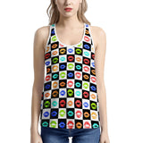 Lips Womens I-shaped Tank