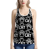 Cat Paw - Womens I-shaped Tank