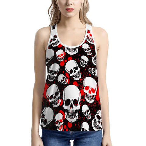 skull Womens I-shaped Tank