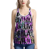 Live Laugh Love Womens I-shaped Tank