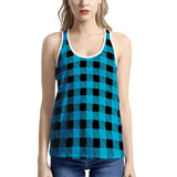 Blue Plaid - Women's I-shaped Tank