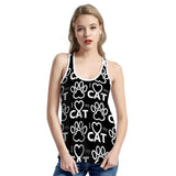 Cat Paw - Womens Racerback Tank