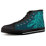 dragonfly Black High Top Canvas Shoes