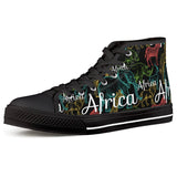 Animal Park Black High Top Canvas Shoes