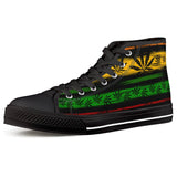 Rasta - Black High Top Canvas Shoes