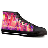 London eye Black High Top Canvas Shoes