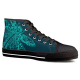 dragonfly Black High Top Canvas Shoes