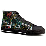 Animal Park Black High Top Canvas Shoes