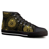 lion Black High Top Canvas Shoes