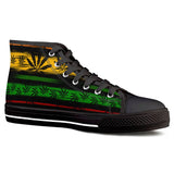 Rasta - Black High Top Canvas Shoes