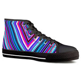 Illusions - Black High Top Canvas Shoes