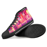 London eye Black High Top Canvas Shoes