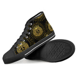 lion Black High Top Canvas Shoes