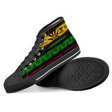 Rasta - Black High Top Canvas Shoes