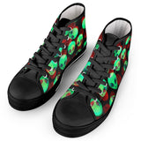 Aliens - Black High Top Canvas Shoes