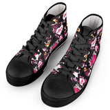 Cupid Black High Top Canvas Shoes