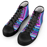 Illusions - Black High Top Canvas Shoes