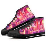 London eye Black High Top Canvas Shoes