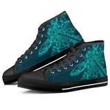 dragonfly Black High Top Canvas Shoes