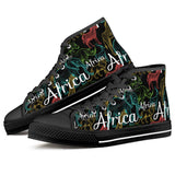 Animal Park Black High Top Canvas Shoes