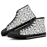 Gettin' Jiggy - Black High Top Canvas Shoes