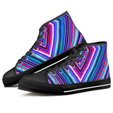 Illusions - Black High Top Canvas Shoes