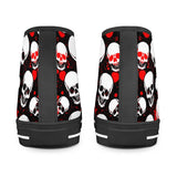 Bloody Bones - Black High Top Canvas Shoes