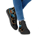 Dream Catcher - Black High Top Canvas Shoes