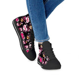 Cupid Black High Top Canvas Shoes