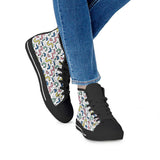 Gettin' Jiggy - Black High Top Canvas Shoes