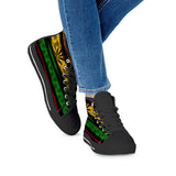 Rasta - Black High Top Canvas Shoes