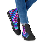 Illusions - Black High Top Canvas Shoes