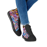 Lucid Dream - Black High Top Canvas Shoes