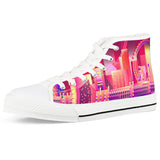 London eye White High Top Canvas Shoes