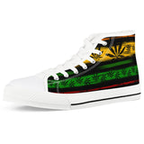 Rasta - White High Top Canvas Shoes