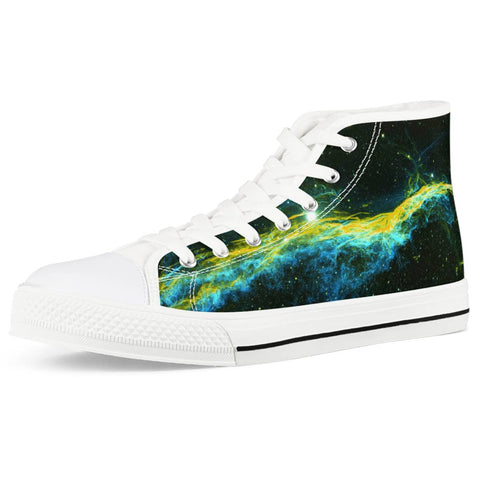 Golden Way White High Top Canvas Shoes