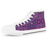 Garden Goddess - White High Top Canvas Shoes