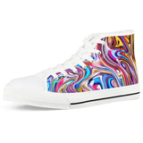 Lucid Dream - White High Top Canvas Shoes