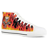 Blazin' pistol - White High Top Canvas Shoes