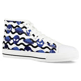 Outta Here - White High Top Canvas Shoes