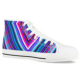 Illusions - White High Top Canvas Shoes