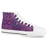 Garden Goddess - White High Top Canvas Shoes